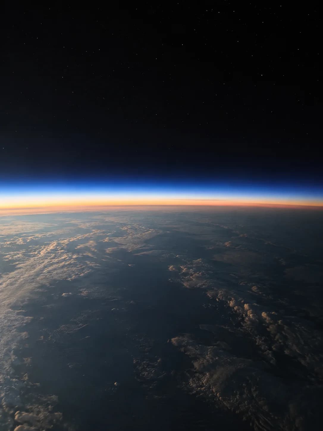 Earth seen from orbit