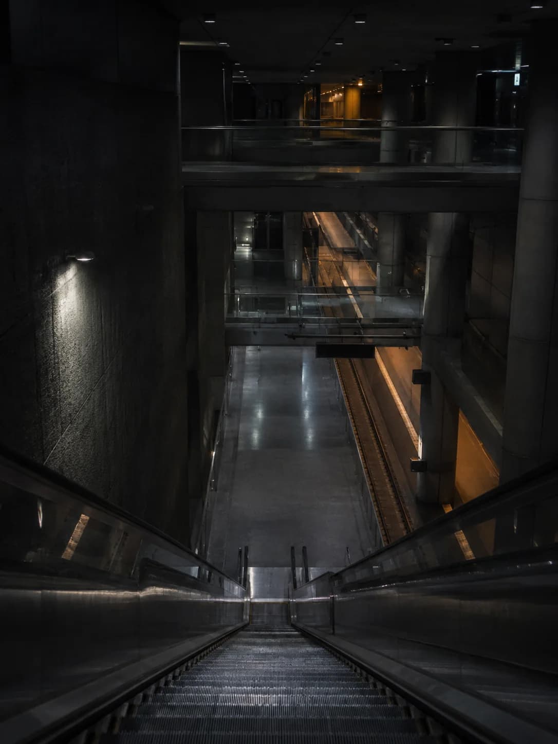 a secure facility corridor